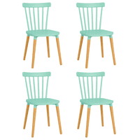 Moboi - Pack 4 Sillas Windsor Para Comedor O Terraza Menta