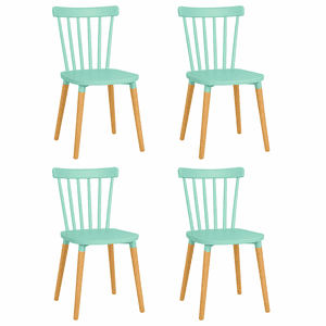 Moboi - Pack 4 Sillas Windsor Para Comedor O Terraza Menta