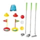 thumbnail image 3 of Kids Golf Club Conjunto con bolsa de almacenamiento Interacción para padres Interacción para niños Patio de golf de golf para niñas al aire libre pati Plata, 3 of 5