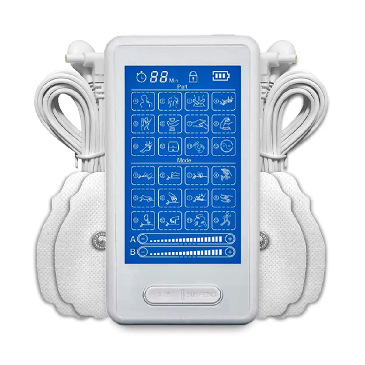 Genérico - Tens + Electroestimulador Muscular Touch Astec 2 Canales - 24 Modulos - As8017