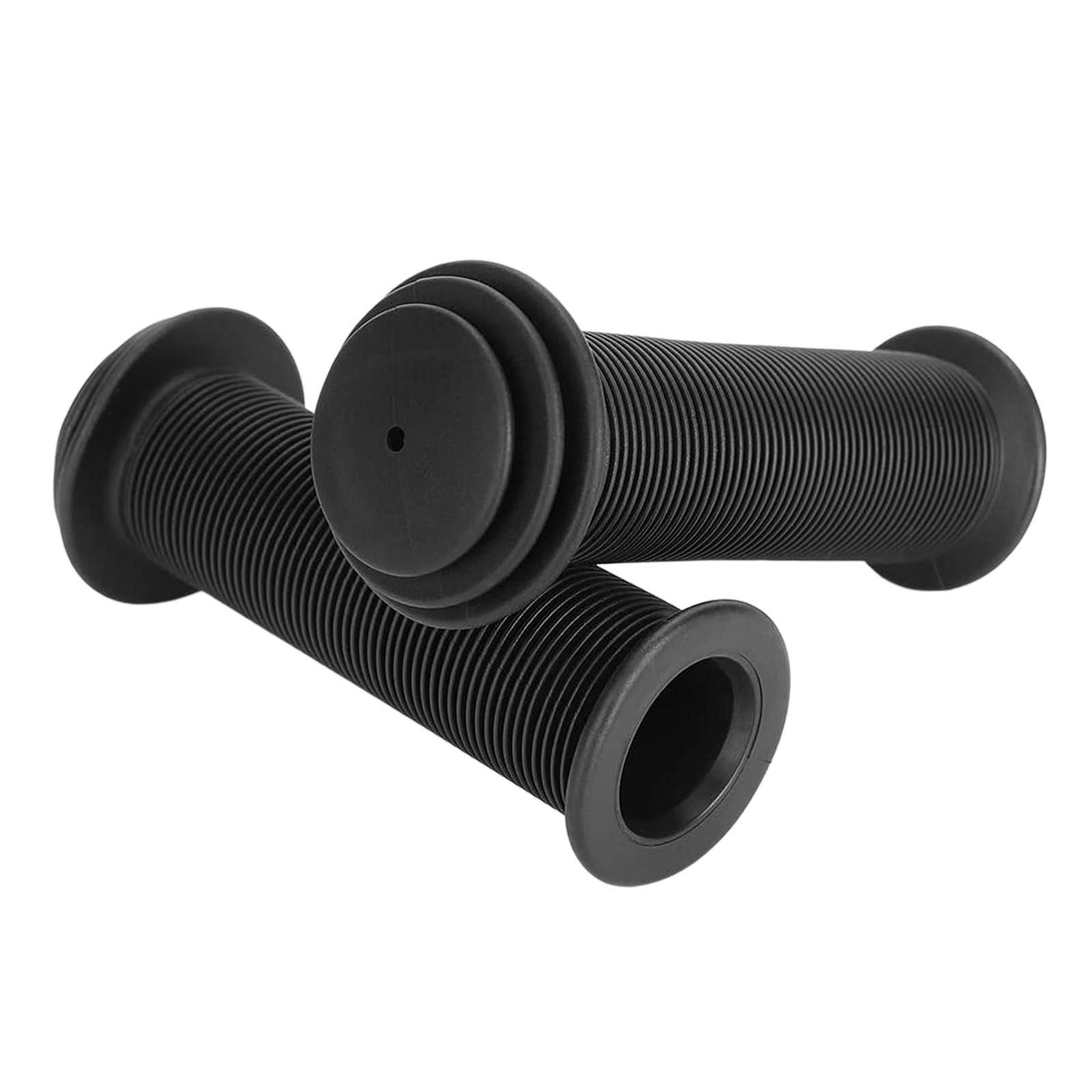 Ioensy - 2 Uds Empuñaduras De Manillar De Bicicleta Antideslizantes De Goma Mtb Manillar De Bicicleta Ciclo Negro