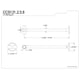 thumbnail image 2 of Soporte para riel de cortina de baño Kingston Brass Vintage 12, 2 of 2