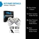 thumbnail image 2 of Kit de pastillas y discos de freno TRQ cerámicos con recubrimiento G para Ram 2500 2014, 2 of 9