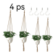 thumbnail image 3 of Juego de macetas de flores para colgar cuerda y gancho 4 pcs, 3 of 3