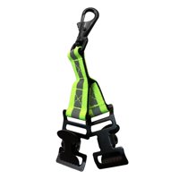 Ioensy - Bombero Guante Correa Bombero Turnout Gear Guantes Soporte Reflectante 2 Clips Verde