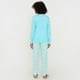 thumbnail image 2 of Pijama Mujer Largo Menta Flores Corona, 2 of 5