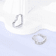 thumbnail image 2 of Aros Plata Corazón Luna y Estrellas con Micro Circones, 2 of 5