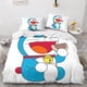 thumbnail image 2 of Funda nórdica Doraemon para niños, ropa de cama 3D, funda de edredón de anime lindo para niñas, niños y adolescentes con almohada, 3 piezas de microfibra suave con, 2 of 3