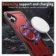 thumbnail image 2 of For Apple iPhone 16 Funda con Soporte de Anillo en O Magnético Invisible, a Prueba de Golpes, Roja, para iPhone 16, 2 of 3