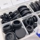 thumbnail image 3 of Kit de 80 tapones de silicona para orificios, 7 tamaños, negro, 3 of 3