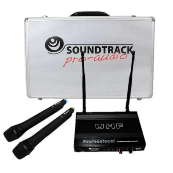 Set Microfonos Dinamicos Inalambricos SoundTrack STW 28HU2
