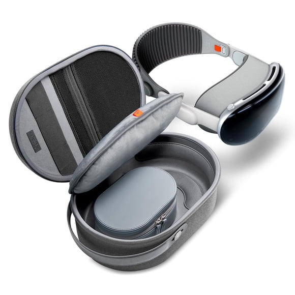 Funda Pouch Spigen Klasden para Apple Vision Pro, color gris antracita
