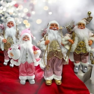 N-Ofertas - Viejo Pascuero Adorno Navideño Decorativo 30 Cm Rosado