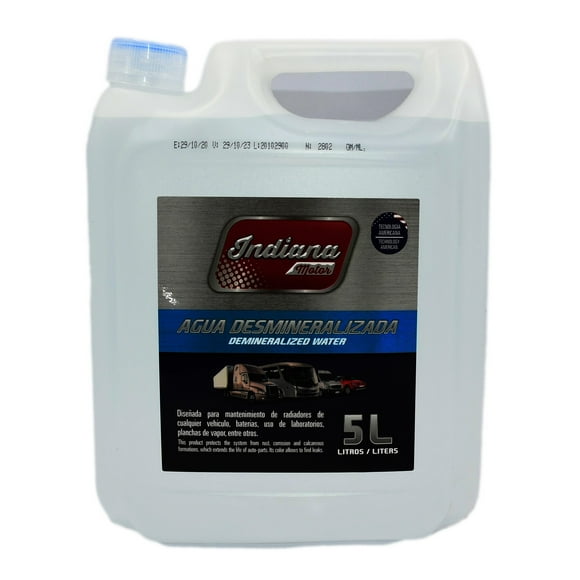 Agua Desmineralizada Indiana 5 Lts