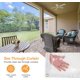 thumbnail image 4 of Lona Likeem, PVC transparente, impermeable, 24 mm, con ojales, 2,4 x 3,7 m, 4 of 8