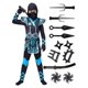 thumbnail image 1 of Disfraz de ninja azul de Spooktacular Creations para niños de 5 a 7 años, 1 of 7