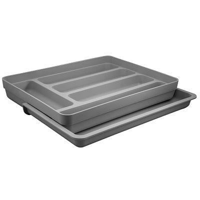 Ou - Organizador Cubiertos Extensibles Logic Gris