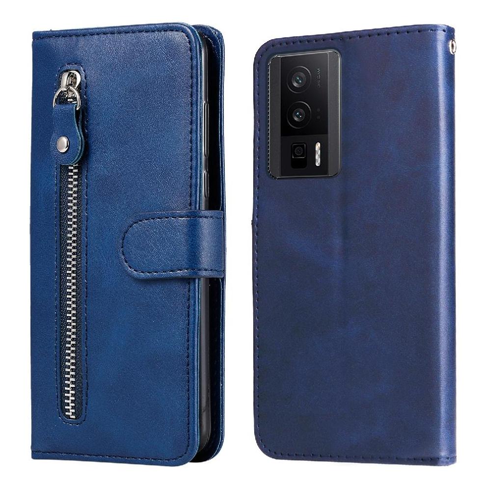Gangxun - Funda Con Cremallera Para Xiaomi Poco F5 Pro, Carcasa Cartera De Cuero Pu Con Soporte Y Tarjetero