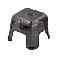 Magideal - Taburete Con Escalón, Banco De Ducha, Taburete Ligero Antideslizante, Taburete Portátil Para Cambiar Zapatos, Taburete Pequeño Para Dormitorio, Cocina , Negro