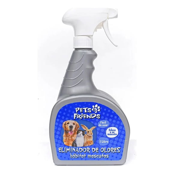 Eliminador de Olores Mascotas Pets & Friends 1 Litro - Neutraliza Malos Olores En Muebles Y Alfombras