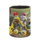 thumbnail image 3 of Huevitos Un Rescate Africano-theme Cylinder Pen Holder Pencil Organizer with Flannel Lining PVC Leather Material Cardboard Base for study work 10*8CM, 3 of 6
