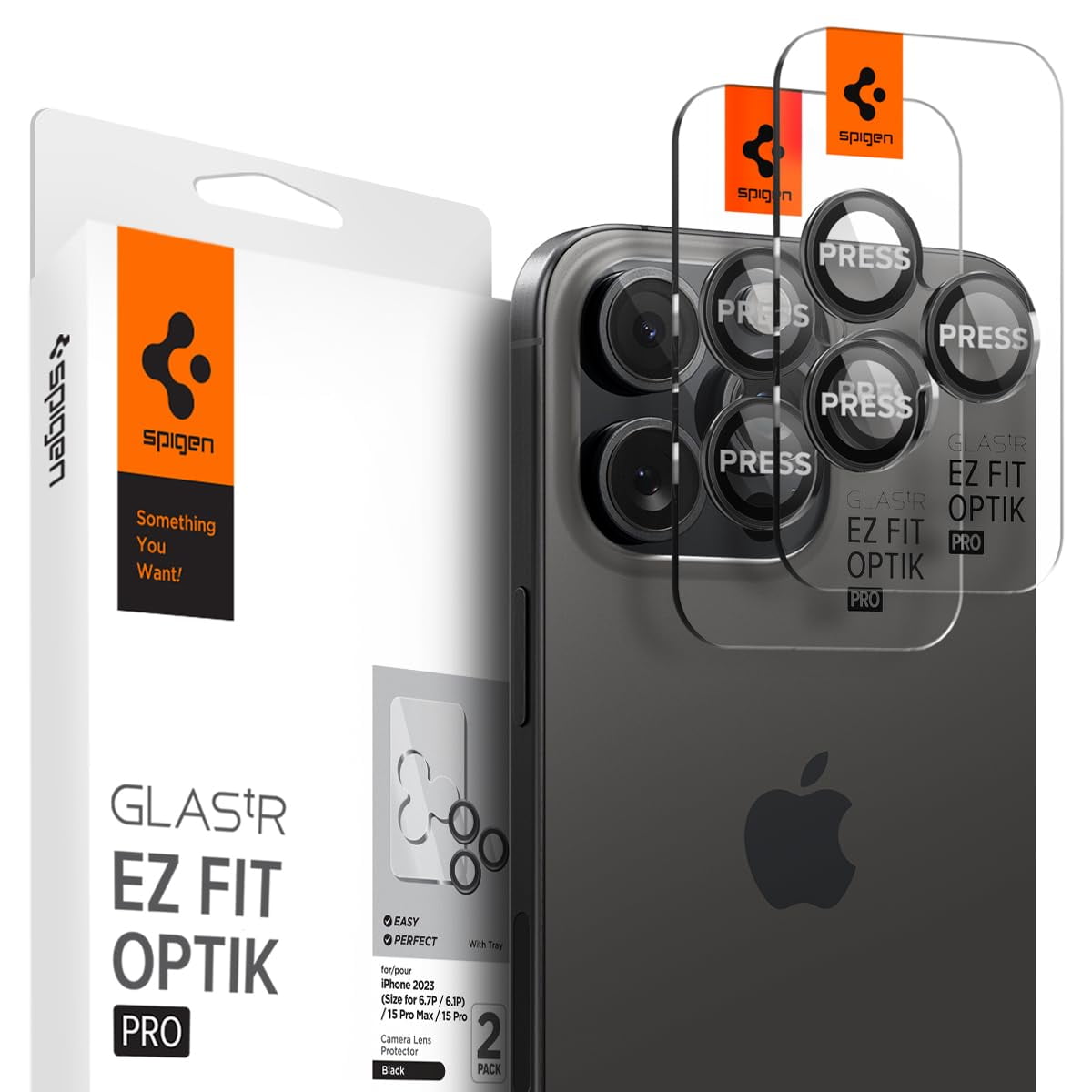Protector De Pantalla Para Lente De Cámara Spigen Glastr Ez Fit Optik Pro