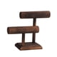 thumbnail image 1 of Organizador De Pulseras De Escritorio Estable Para Bandas De Pelo, Brazaletes, 2 Capas, Marrón Oscuro, 1 of 5