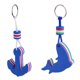 thumbnail image 2 of Yachting Boating Llavero Flotante Llavero - Dolphin y Anchor Forma Azul, 2 of 3