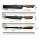 thumbnail image 2 of Set De Cuchillos Cocina Profesional Acero 6 Pzs Color Negro, 2 of 3