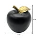 thumbnail image 4 of Figura Adorno De Manzana Negra Decorativa En Resina Moderna negro, 4 of 4