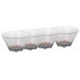 thumbnail image 1 of Mind Reader RSAL4-CLR Rainbow, Juego de 4 Bowls Transparentes de Acrílico para Ensalada, Fruta, Servicio y Mezcla, Resistentes a Impactos, Tamaño Único, 1 of 7