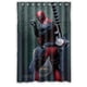 thumbnail image 1 of Cortina de ducha de Hulk y Deadpool con ganchos (91 x 183 cm), 1 of 3