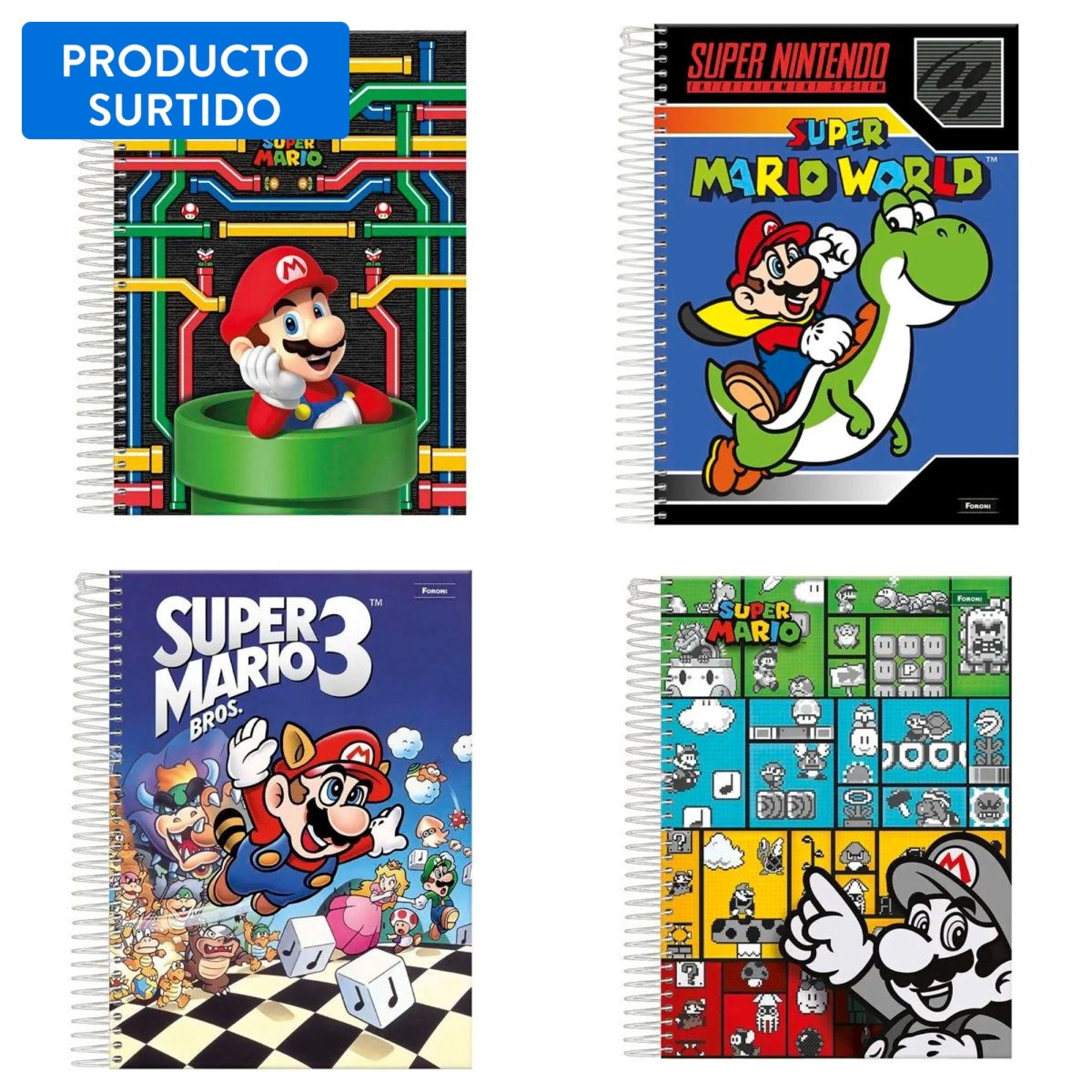 Foroni - Cuaderno Especial 150 Hj Mario Bross Producto Surtido