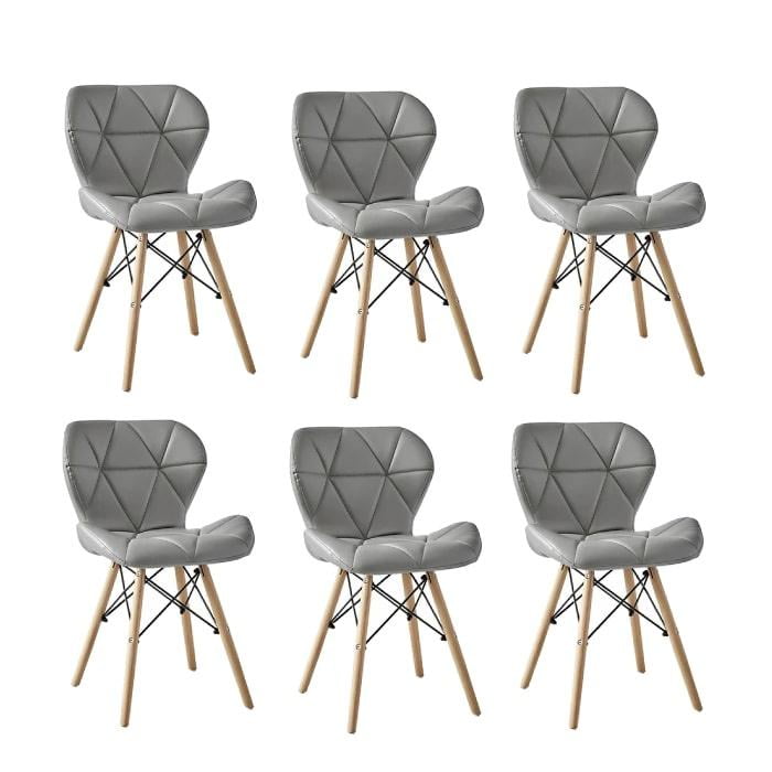 Moadchile - Pack 6 Sillas Radar Eames Grises