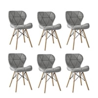 Moadchile - Pack 6 Sillas Radar Eames Grises