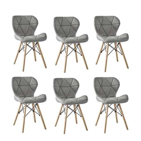 Moadchile - Pack 6 Sillas Radar Eames Grises