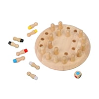 Magideal - Juguete Educativo, Juegos De Mesa Familiares, Ajedrez Con Memoria De Madera, Juguetes De Madera Para Niños, Para Fiestas Familiares, Niñas, Niños Y Ad