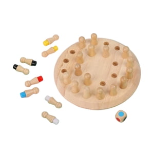 Magideal - Juguete Educativo, Juegos De Mesa Familiares, Ajedrez Con Memoria De Madera, Juguetes De Madera Para Niños, Para Fiestas Familiares, Niñas, Niños Y Ad