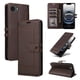thumbnail image 1 of Premium Wallet Case for iPhone 16e with Card Slots & Kickstand, Flip Cover Brown, 1 of 6