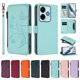 thumbnail image 3 of Funda Cartera Mariposa para [Xiaomi Redmi 13 4G/5G] con Soporte y Cremallera Verde menta, 3 of 6