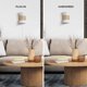 thumbnail image 3 of Aplique de Pared GLOBE Electric 65925 de 2 Luces, Tela Blanca Mate, 3 of 9