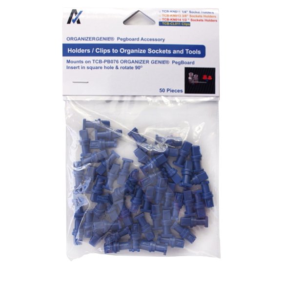 Soporte para vasos de 1/4" para tablero perforado – Pack de 50 – Ascend Tools