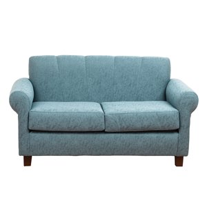 Muebles América - Sofá Lucy 2 Cuerpos Lino Sidelli Azul Claro