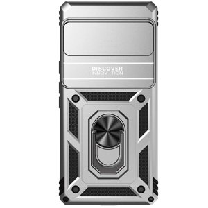 Estuche Gangxun Para Google Pixel 6 Pro, Soporte Giratorio 360°, Estilo Mecánico Y Magnético