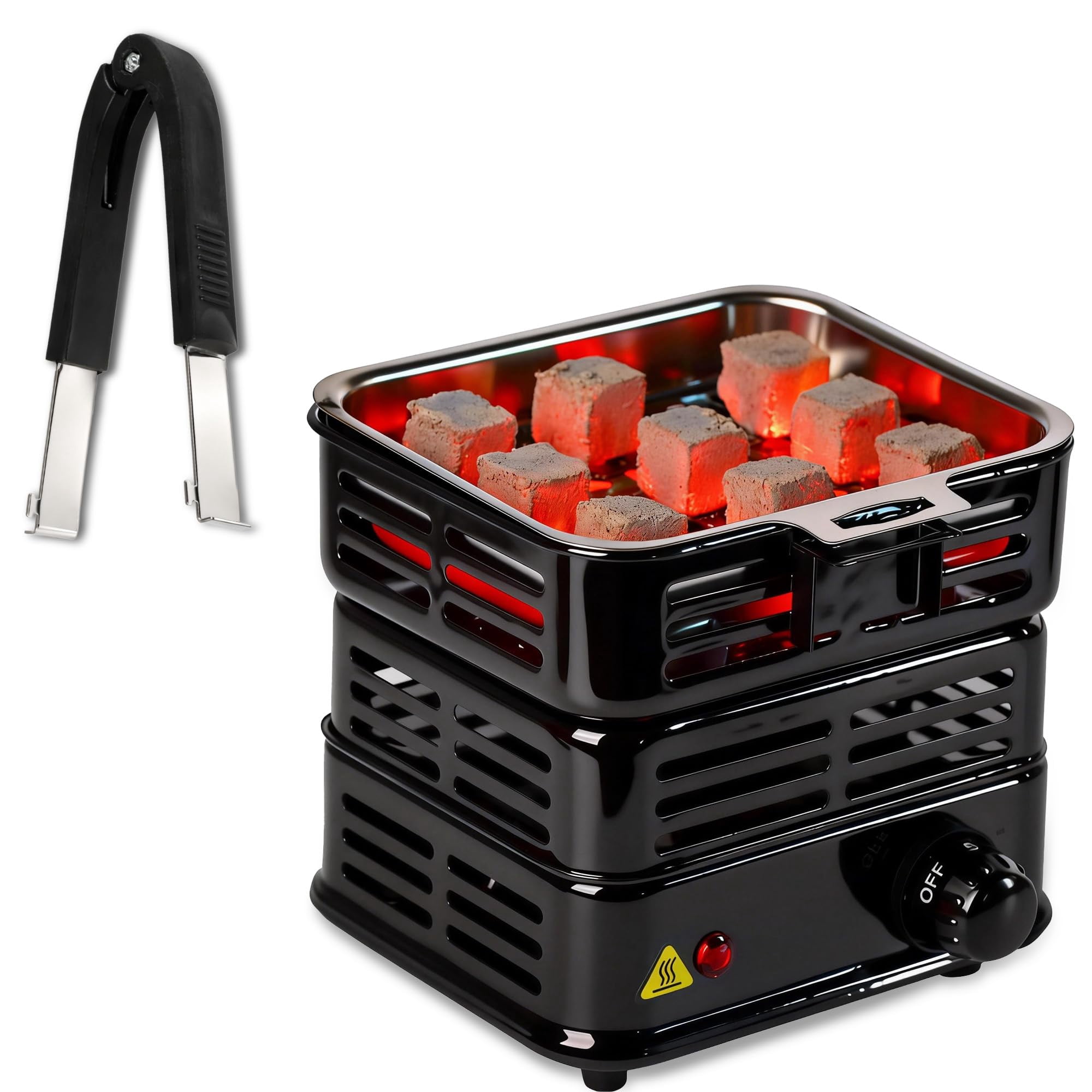 Serdeerch - Encendedor Eléctrico De Carbón De 1000 W Con Pinzas
