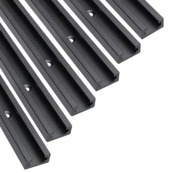 Aluminio T-Track Hot Favorable de 24 cm para carpintería, paquete de 6 unidades