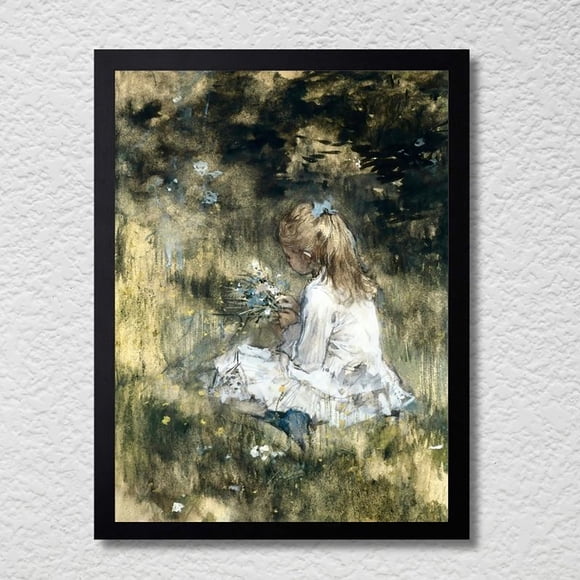 CUADRO DECORATIVO 35X45 NIÑA MONET CAMILLE EN EL JARDÍN