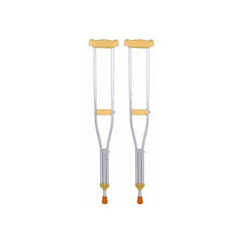 Genérico - Par Bastón Muleta Adulto - Aleación De Aluminio