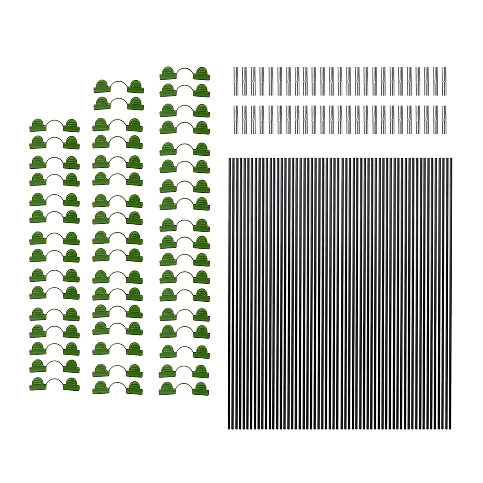 Ioensy - Aros De Jardín Para Camas Elevadas, Aros De Soporte Para Invernadero Para Cubierta De Jardín, Patio, 60 Uds.