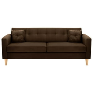 Bodevir - Sofa New Retro 3Cg Felpa 05 Chocolate